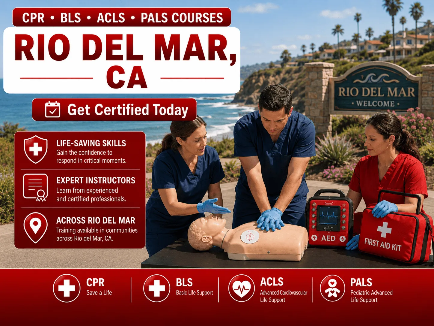 cpr bls certification courses in rio del mar ca