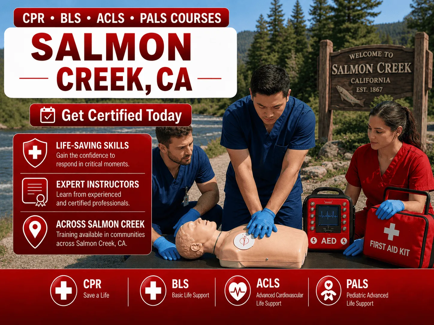 cpr bls certification courses in salmon creek ca