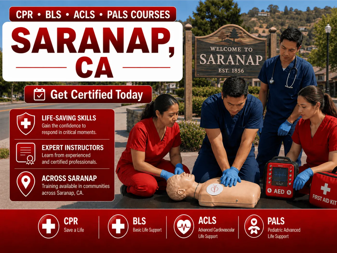cpr bls certification courses in saranap ca