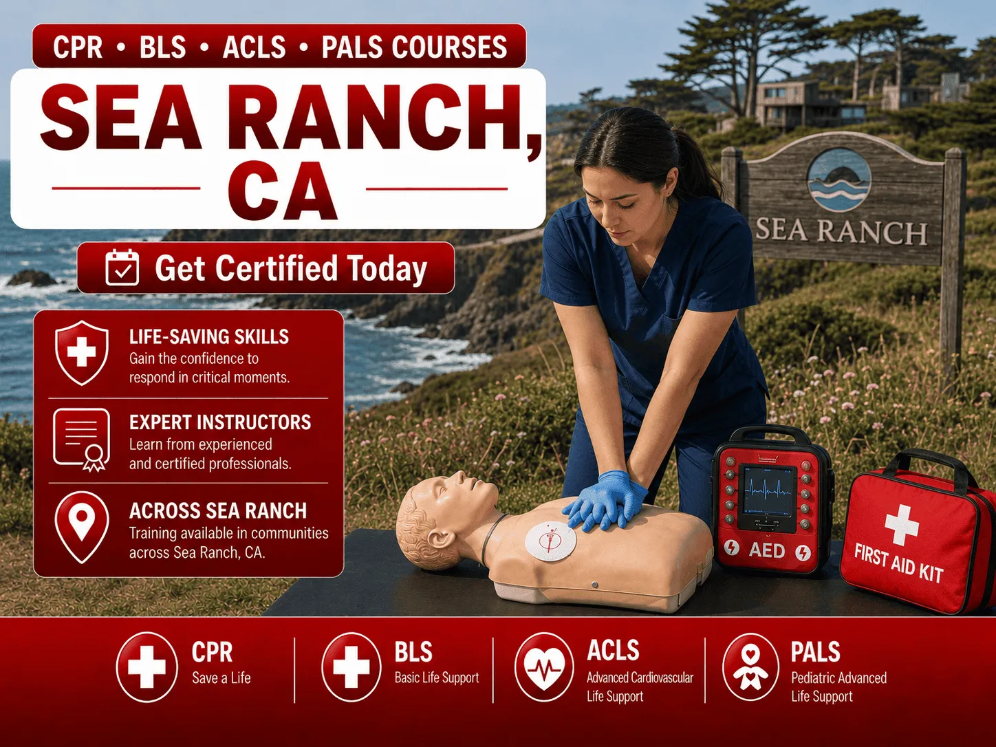 cpr bls certification courses in sea ranch ca