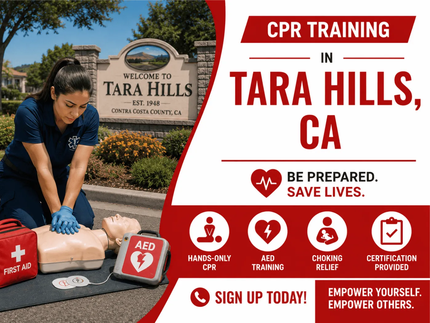 cpr bls certification courses in tara hills ca
