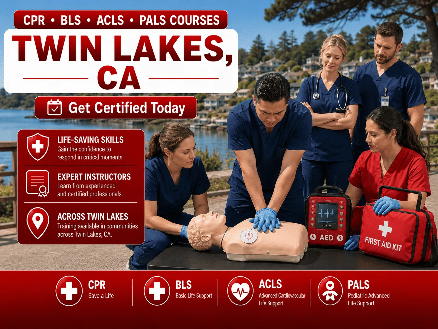 cpr bls certification courses in twin lakes ca