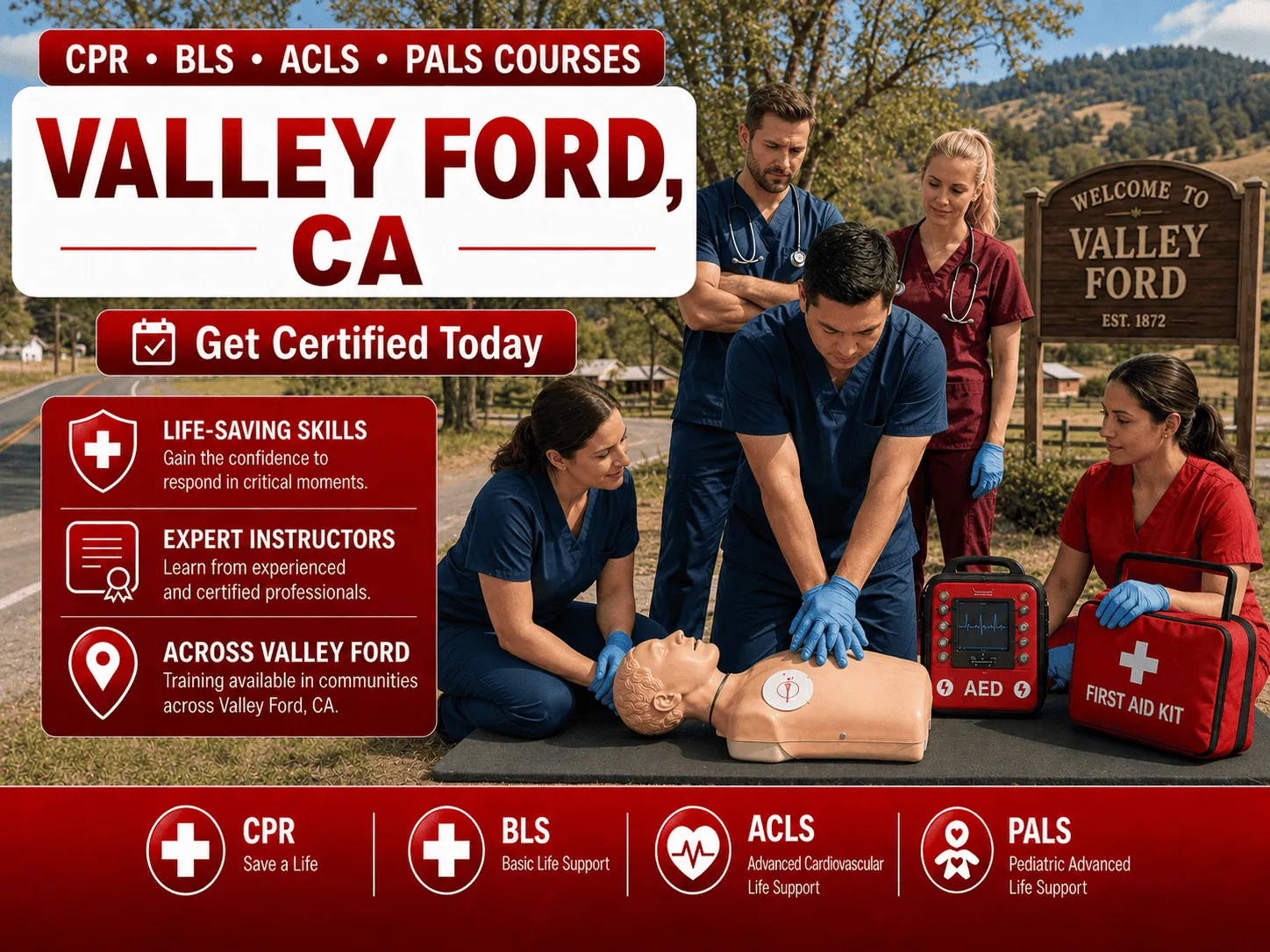 cpr bls certification courses in valley ford ca